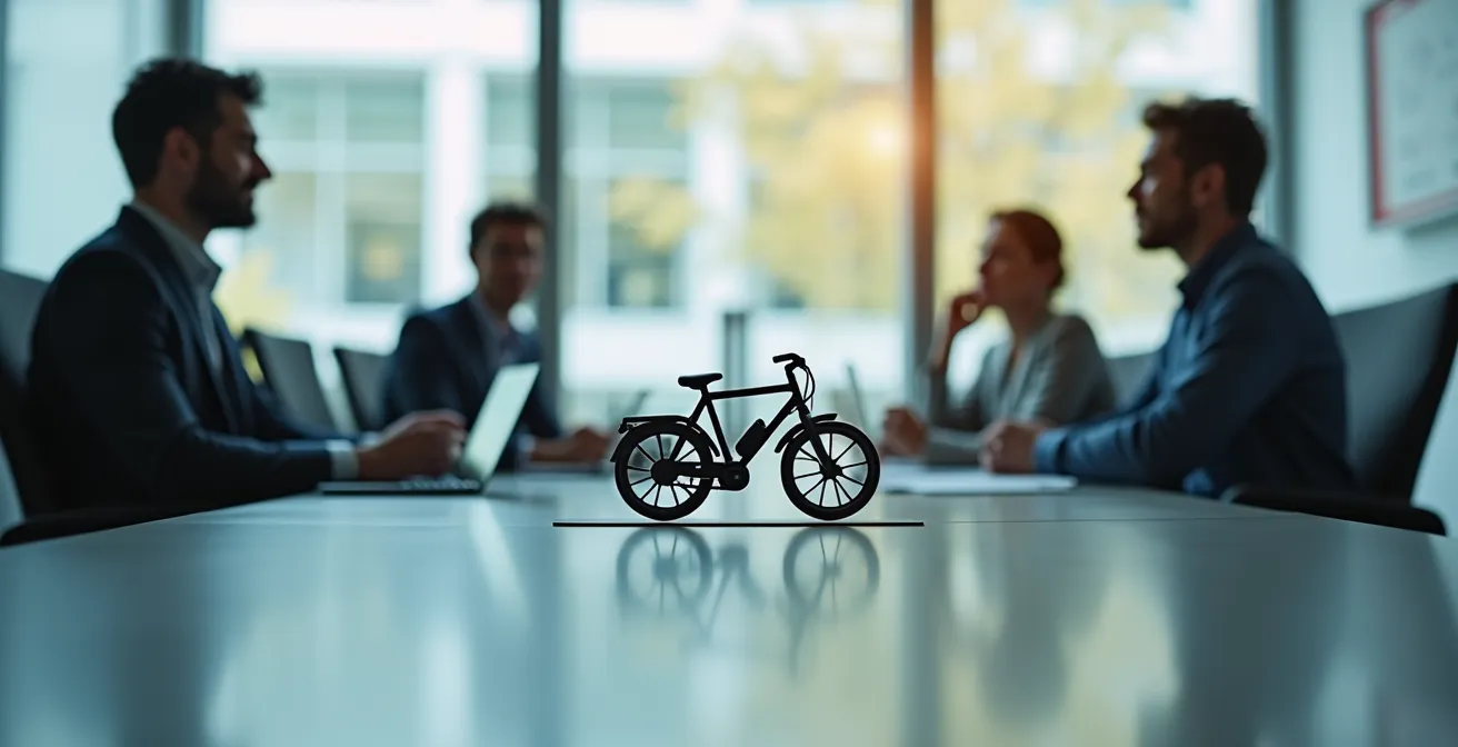 Échange professionnel autour du forfait mobilités durables en entreprise